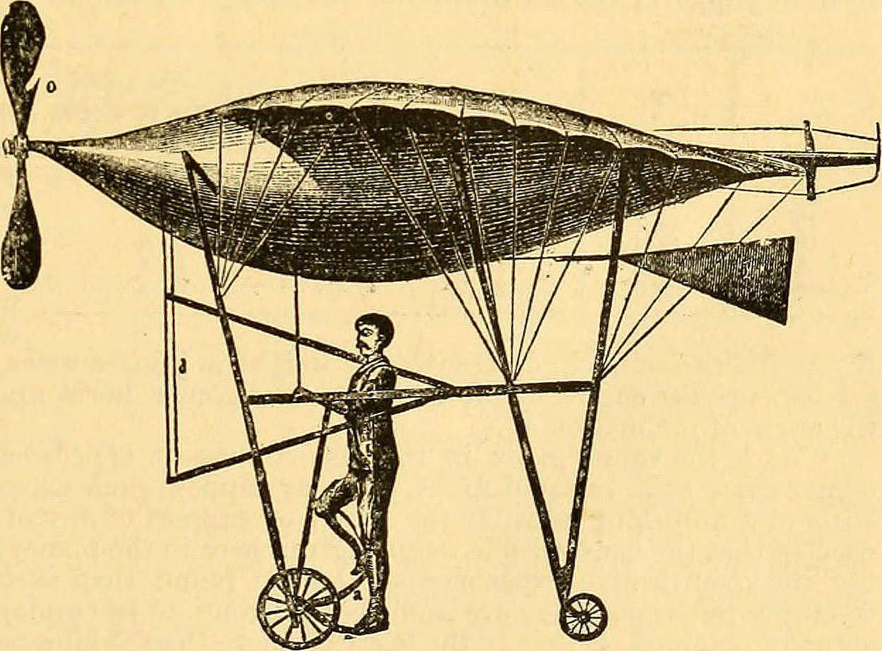 Historical image of an early plane