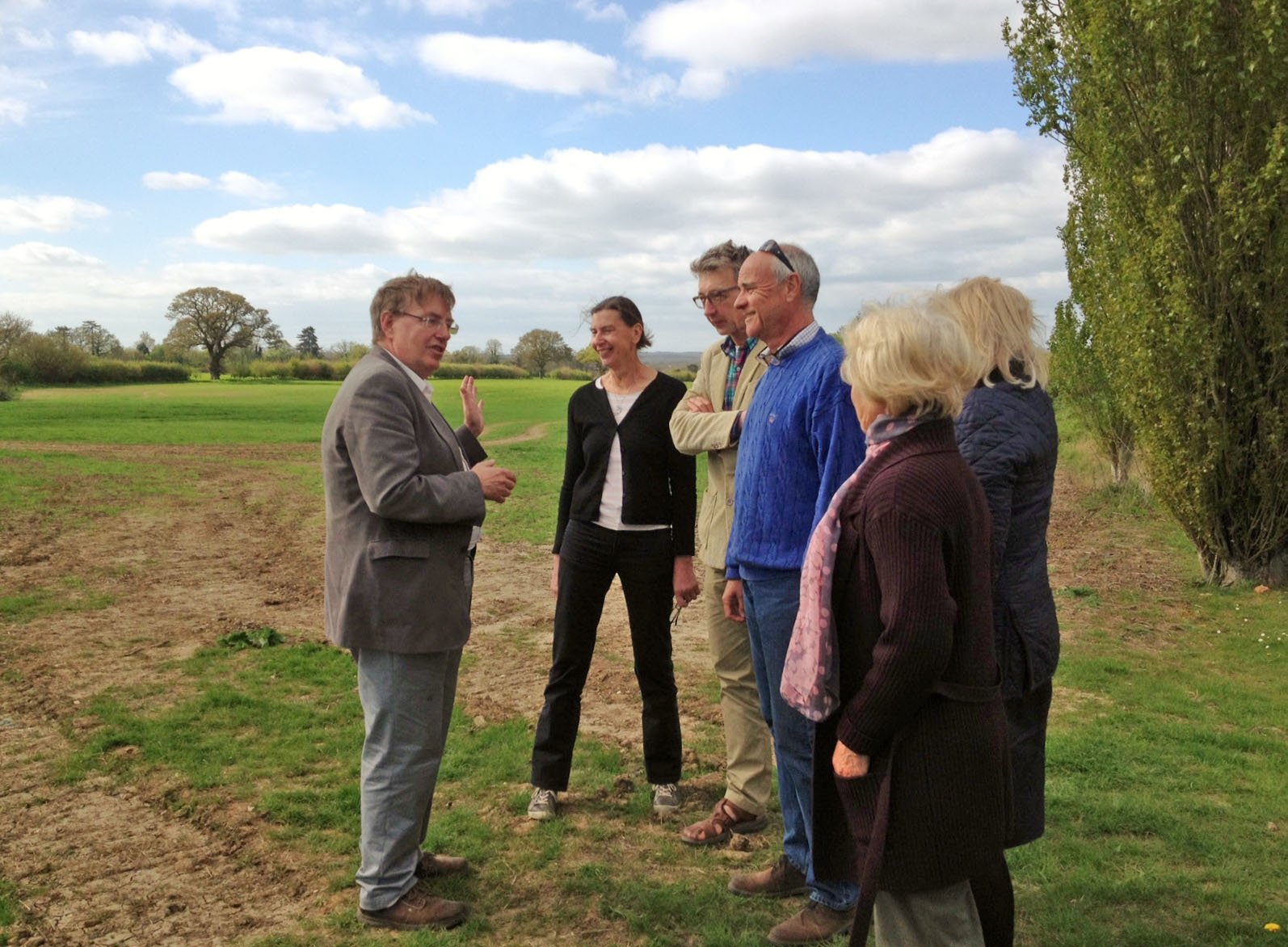 Image of the local councillors talking together outdoors