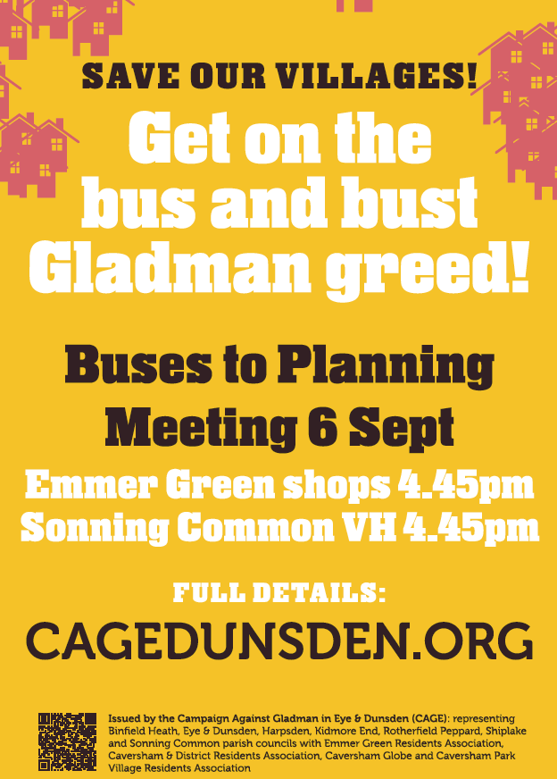Yellow flyer concerning the bus planning